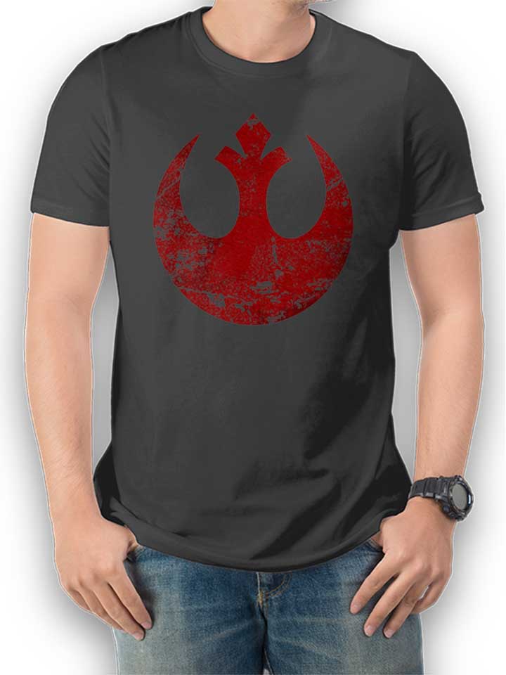 Rebel Alliance Logo T-Shirt dunkelgrau L