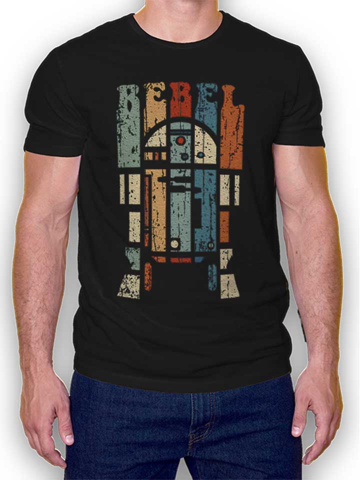 Rebel Droid T-Shirt schwarz L