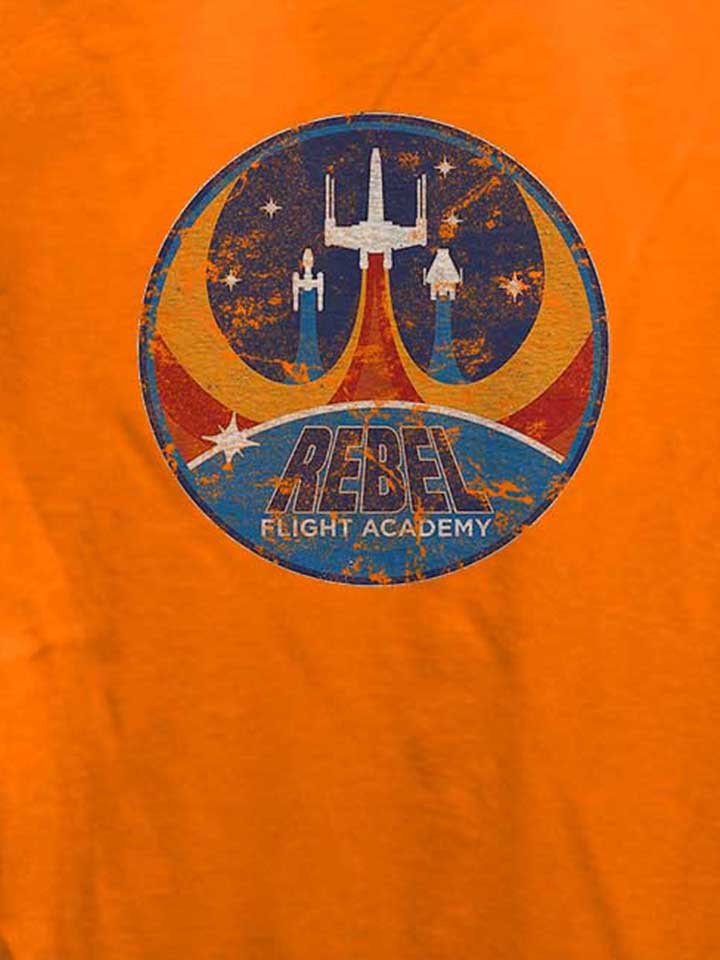 rebel-flight-academy-vintage-damen-t-shirt orange 4