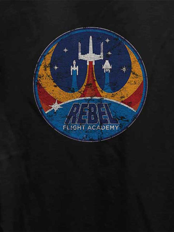 rebel-flight-academy-vintage-damen-t-shirt schwarz 4
