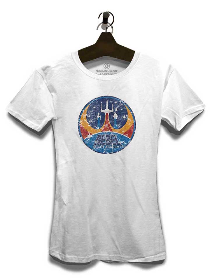 rebel-flight-academy-vintage-damen-t-shirt weiss 3