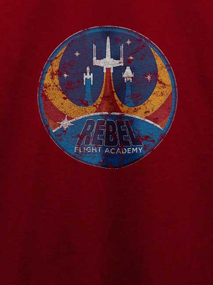 rebel-flight-academy-vintage-t-shirt bordeaux 4