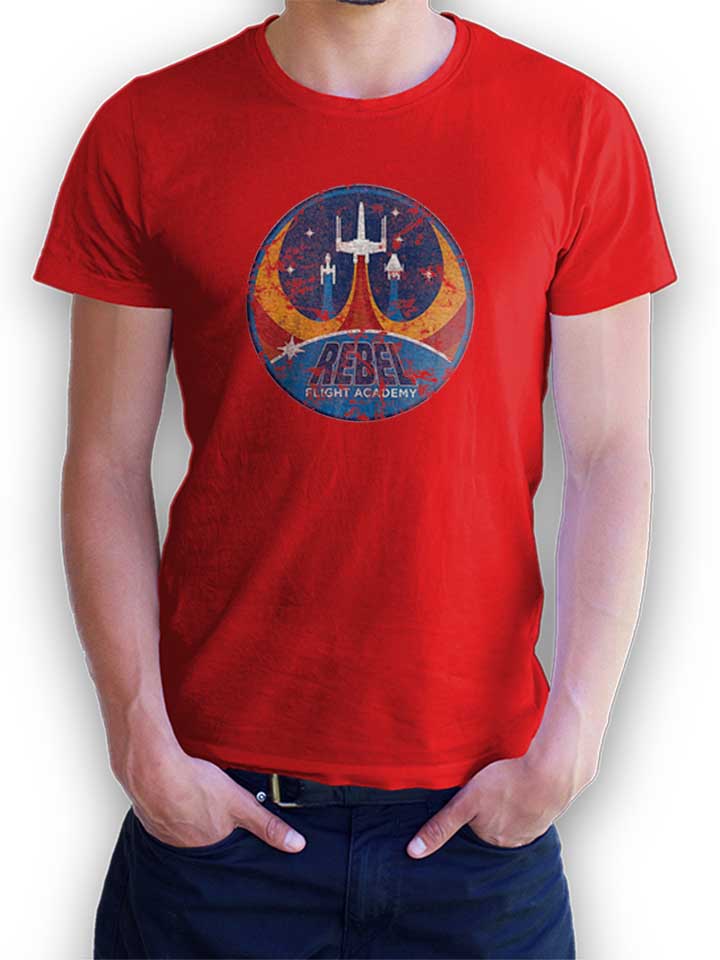 Rebel Flight Academy Vintage T-Shirt rot L