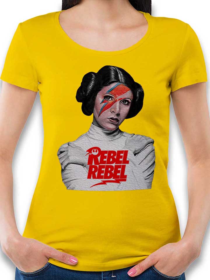 Rebel Rebel Leia Damen T-Shirt gelb L