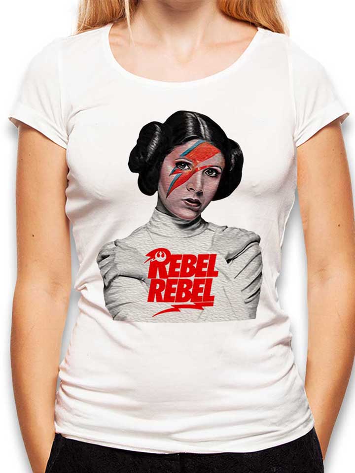 Rebel Rebel Leia Damen T-Shirt weiss L