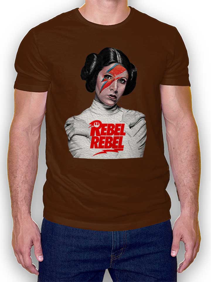 Rebel Rebel Leia Camiseta marrn L