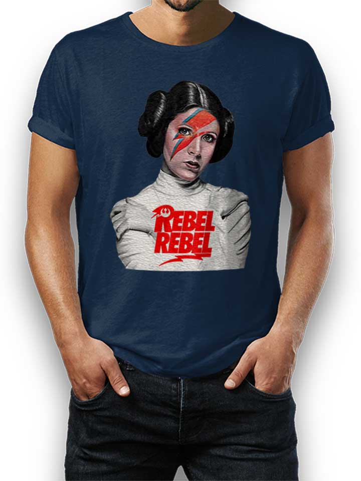 Rebel Rebel Leia Camiseta azul-marino L