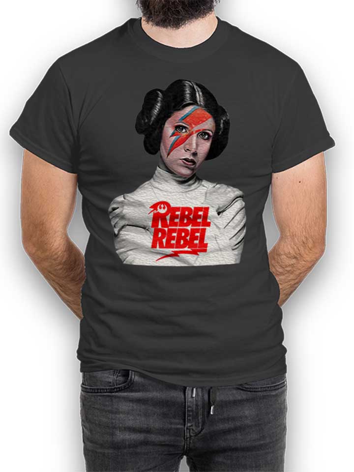 Rebel Rebel Leia T-Shirt dunkelgrau L