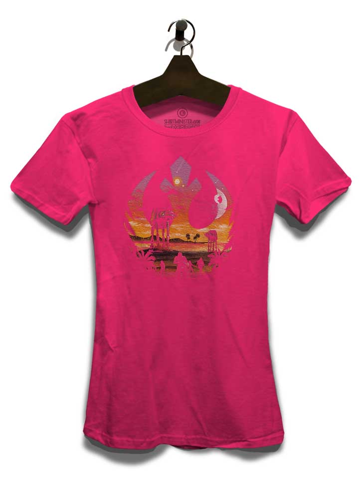 rebellion-sunset-damen-t-shirt fuchsia 3