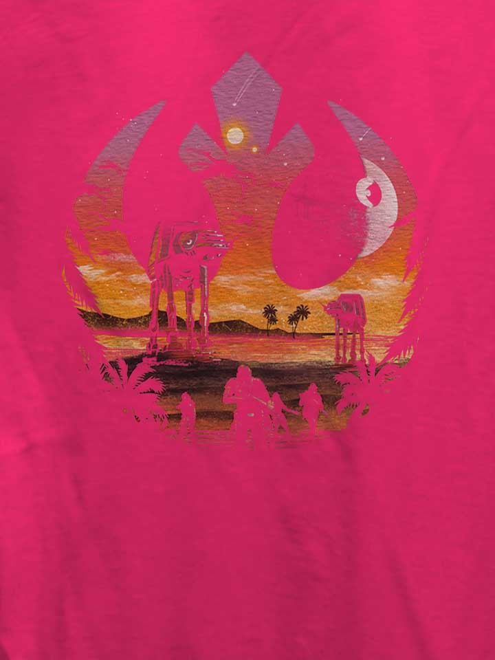rebellion-sunset-damen-t-shirt fuchsia 4