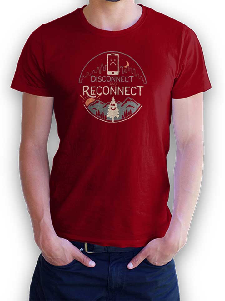 Reconnect T-Shirt bordeaux L