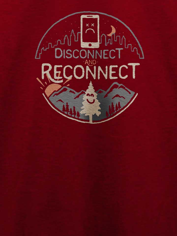 reconnect-t-shirt bordeaux 4