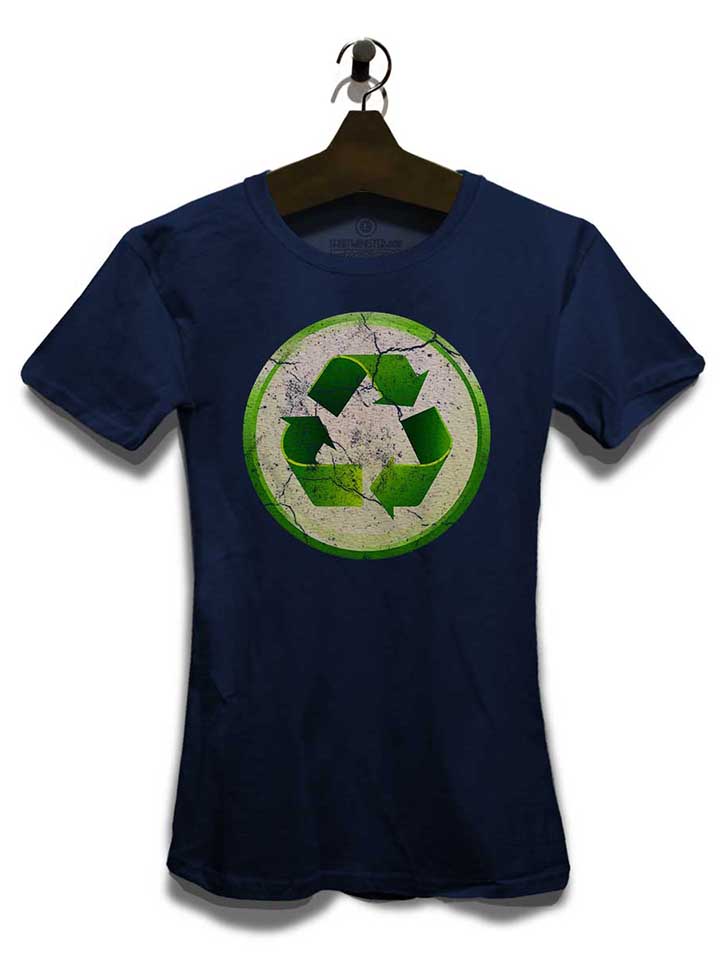 recycle-02-vintage-damen-t-shirt dunkelblau 3