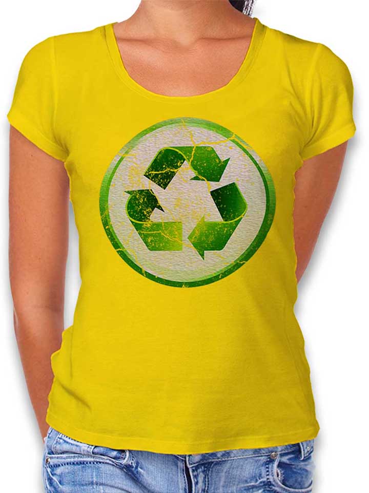 recycle-02-vintage-damen-t-shirt gelb 1