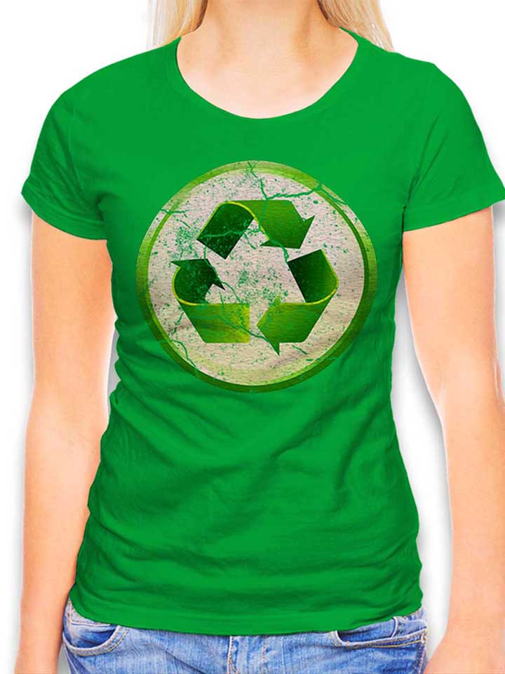 recycle-02-vintage-damen-t-shirt gruen 1
