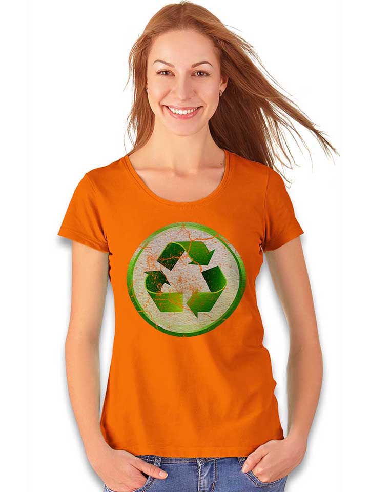 recycle-02-vintage-damen-t-shirt orange 2