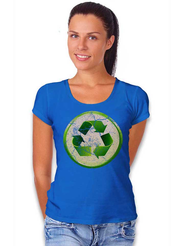 recycle-02-vintage-damen-t-shirt royal 2