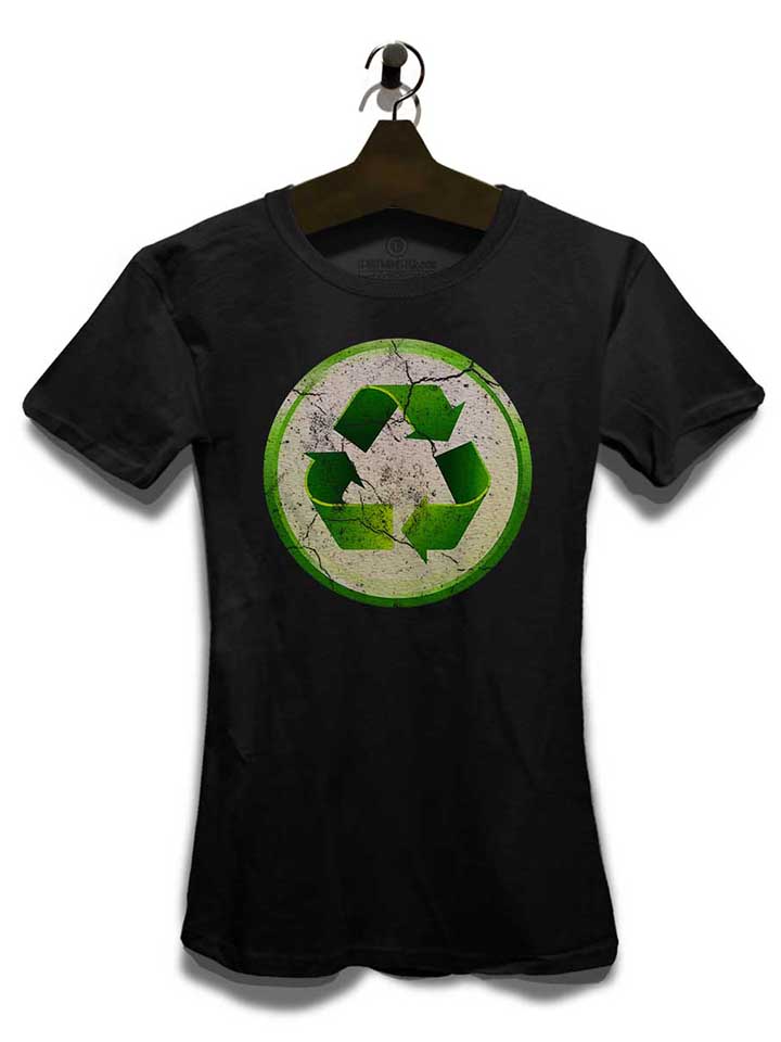 recycle-02-vintage-damen-t-shirt schwarz 3