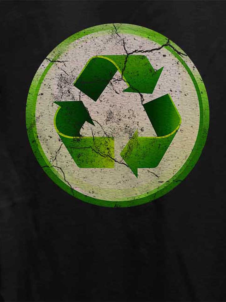 recycle-02-vintage-damen-t-shirt schwarz 4