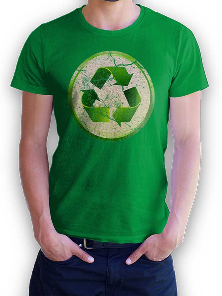 Recycle 02 Vintage T-Shirt green L