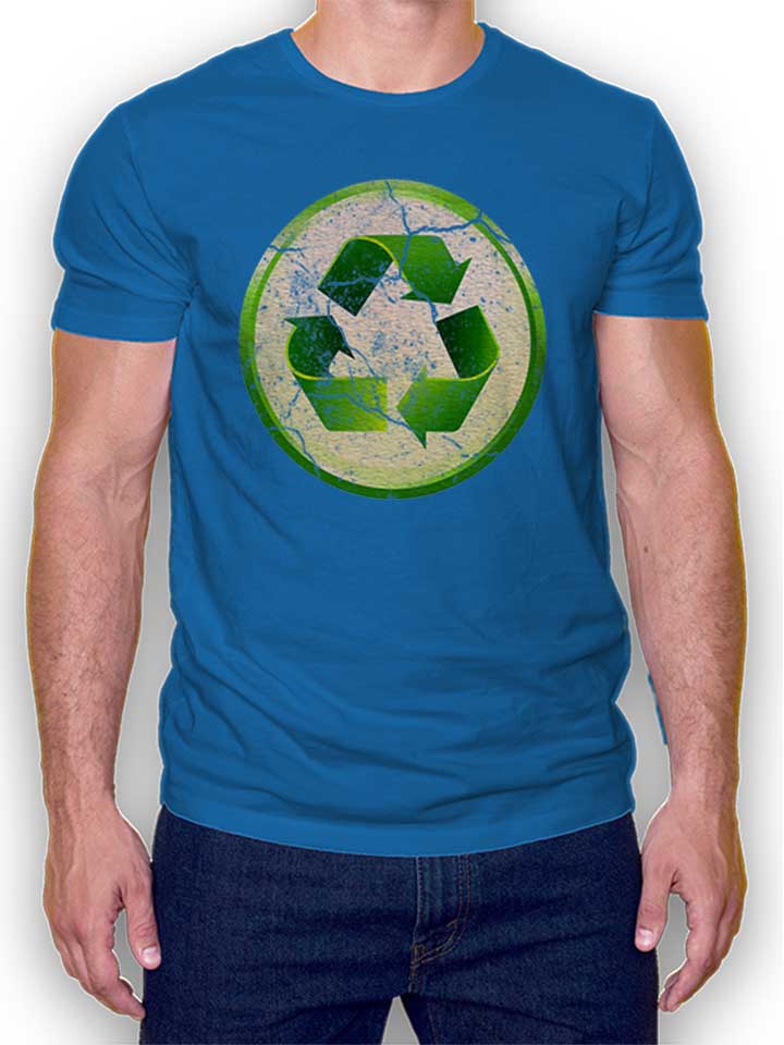 Recycle 02 Vintage Kinder T-Shirt royal 110 / 116