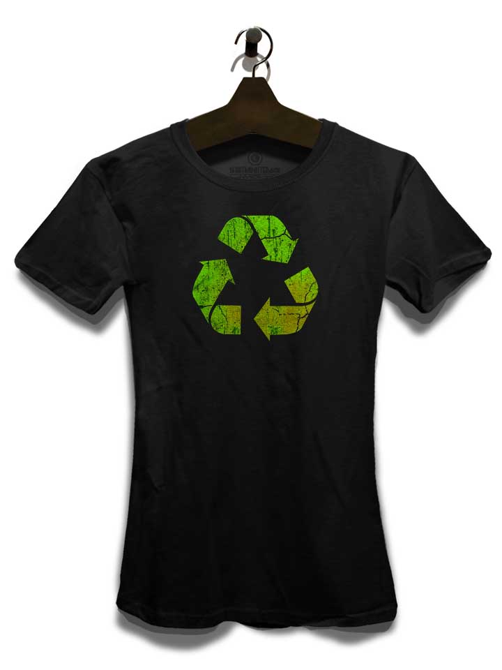 recycle-vintage-damen-t-shirt schwarz 3