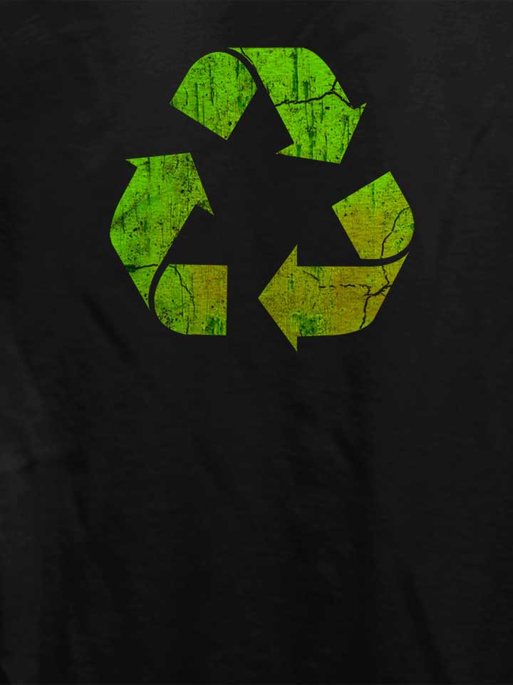 recycle-vintage-damen-t-shirt schwarz 4