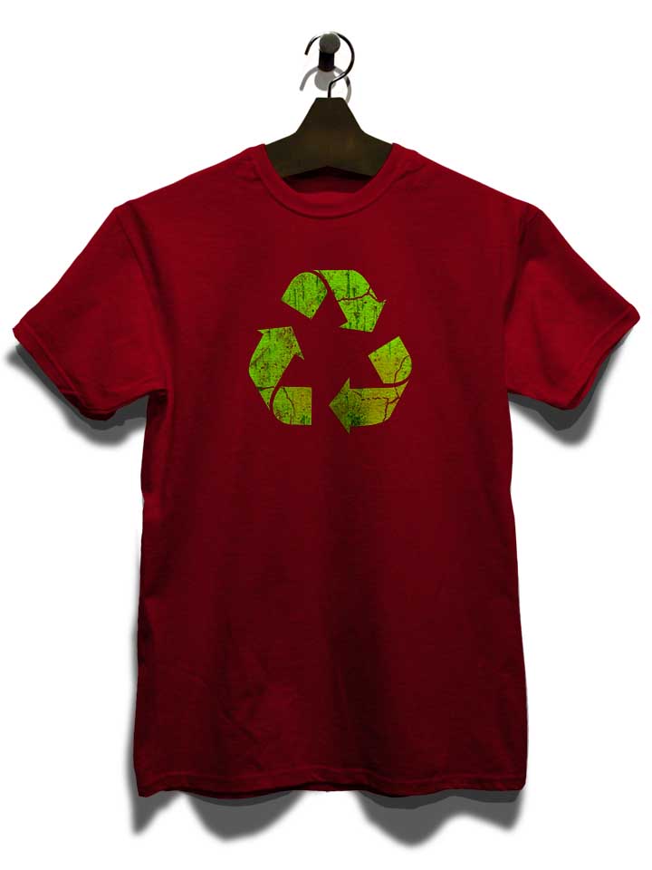 recycle-vintage-t-shirt bordeaux 3