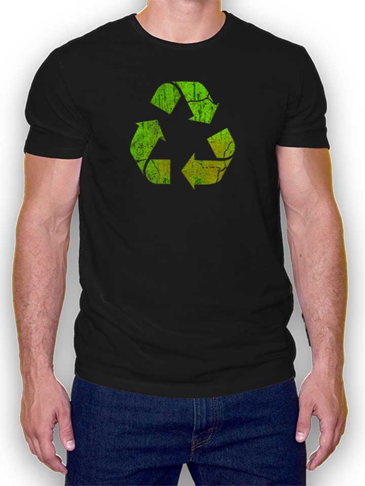 Recycle Vintage T-Shirt schwarz L
