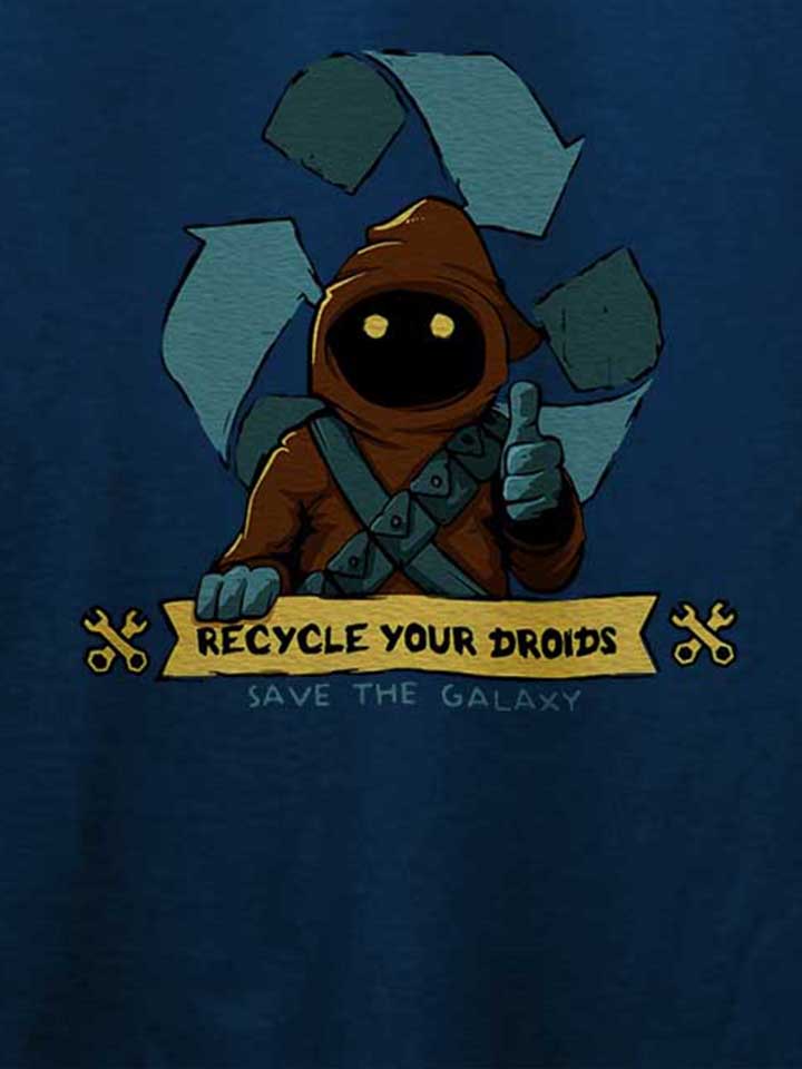 recycle-your-droids-save-the-galaxy-t-shirt dunkelblau 4