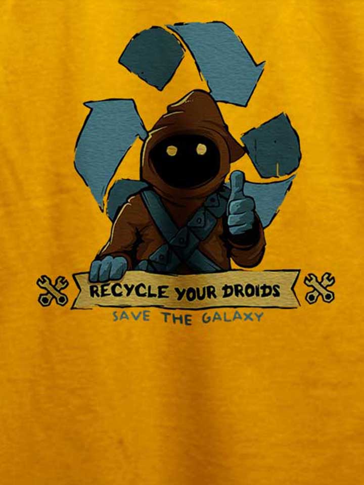 recycle-your-droids-save-the-galaxy-t-shirt gelb 4