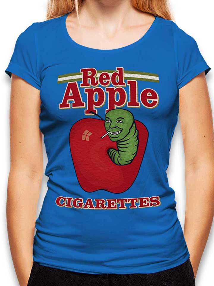 Red Apple Tarantino Womens T-Shirt royal-blue L
