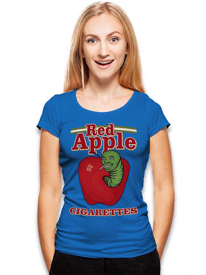 red-apple-tarantino-damen-t-shirt royal 2