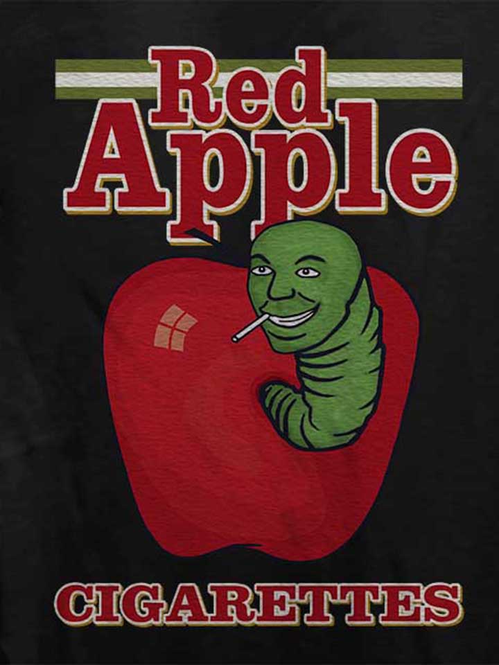 red-apple-tarantino-damen-t-shirt schwarz 4