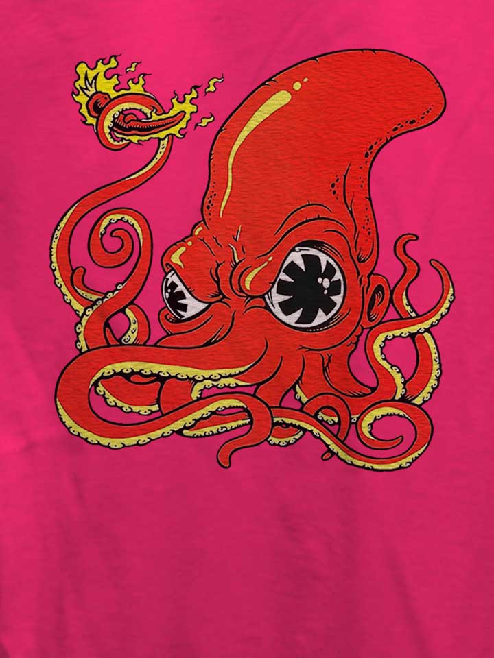 red-hot-octopus-damen-t-shirt fuchsia 4