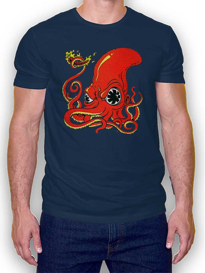 Red Hot Octopus T-Shirt dunkelblau L