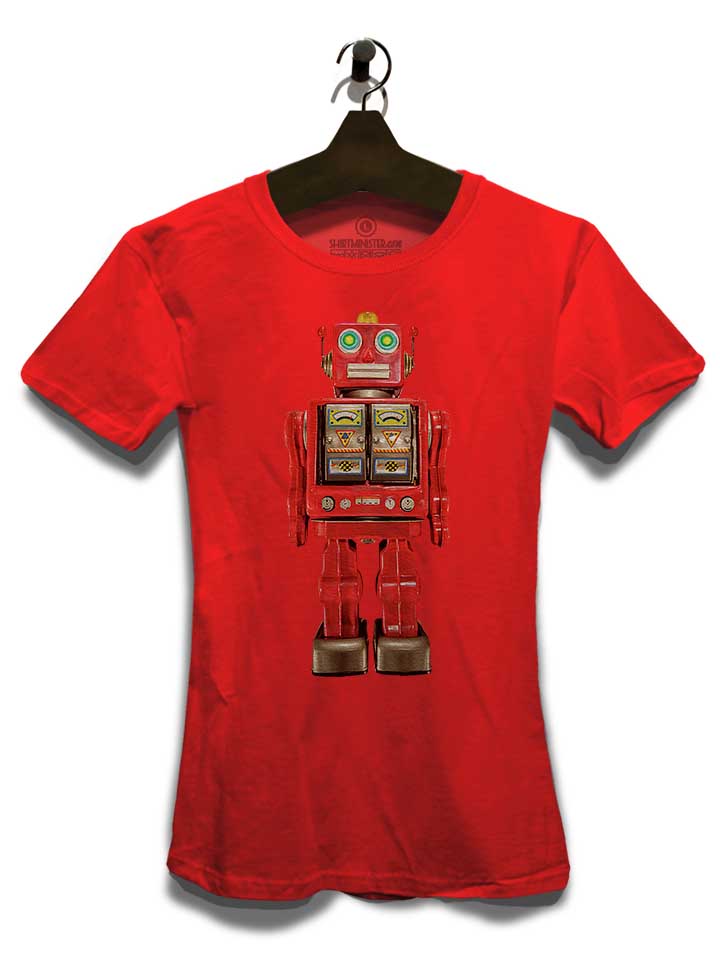 red-tin-toy-robot-pattern-damen-t-shirt rot 3