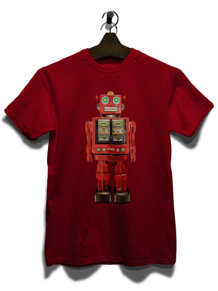 red-tin-toy-robot-pattern-t-shirt bordeaux 3