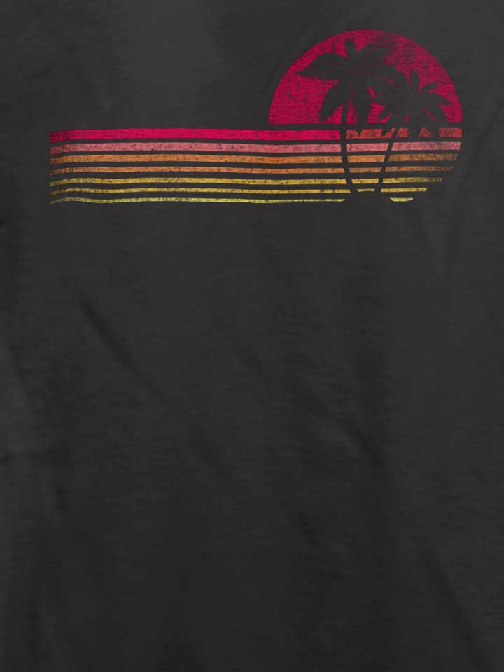 retro-80s-sunrise-t-shirt dunkelgrau 4