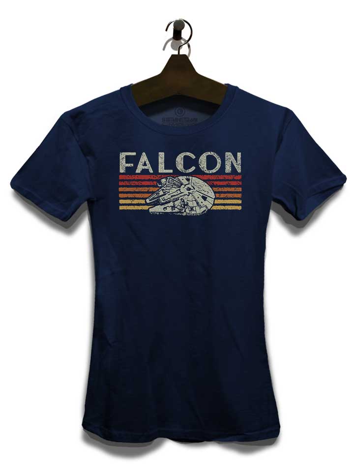 retro-falcon-damen-t-shirt dunkelblau 3
