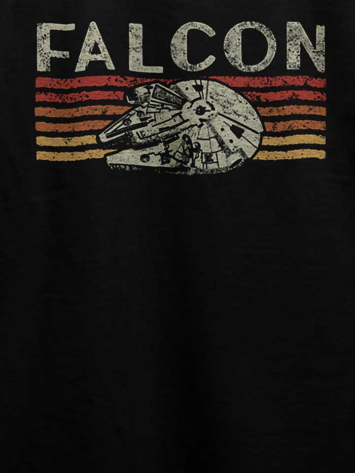 retro-falcon-t-shirt schwarz 4