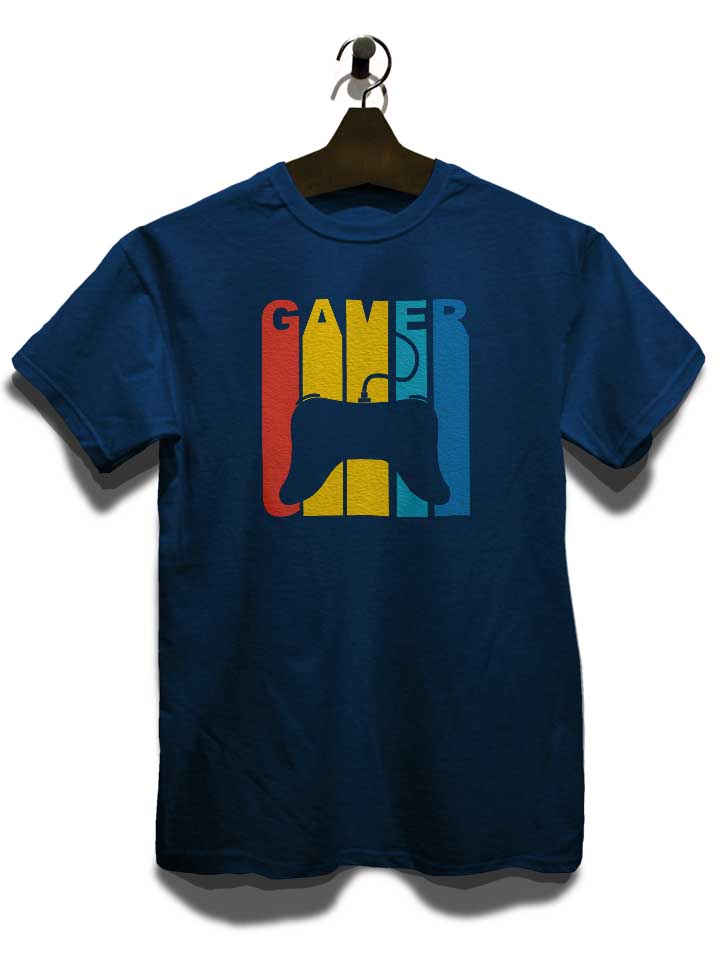 retro-gamer-t-shirt dunkelblau 3