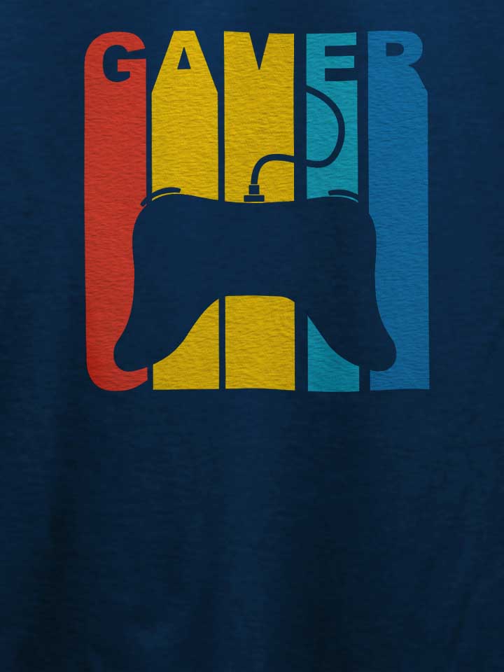 retro-gamer-t-shirt dunkelblau 4