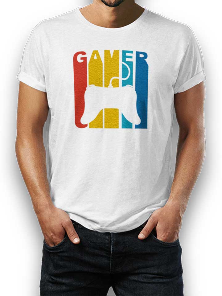 retro-gamer-t-shirt weiss 1