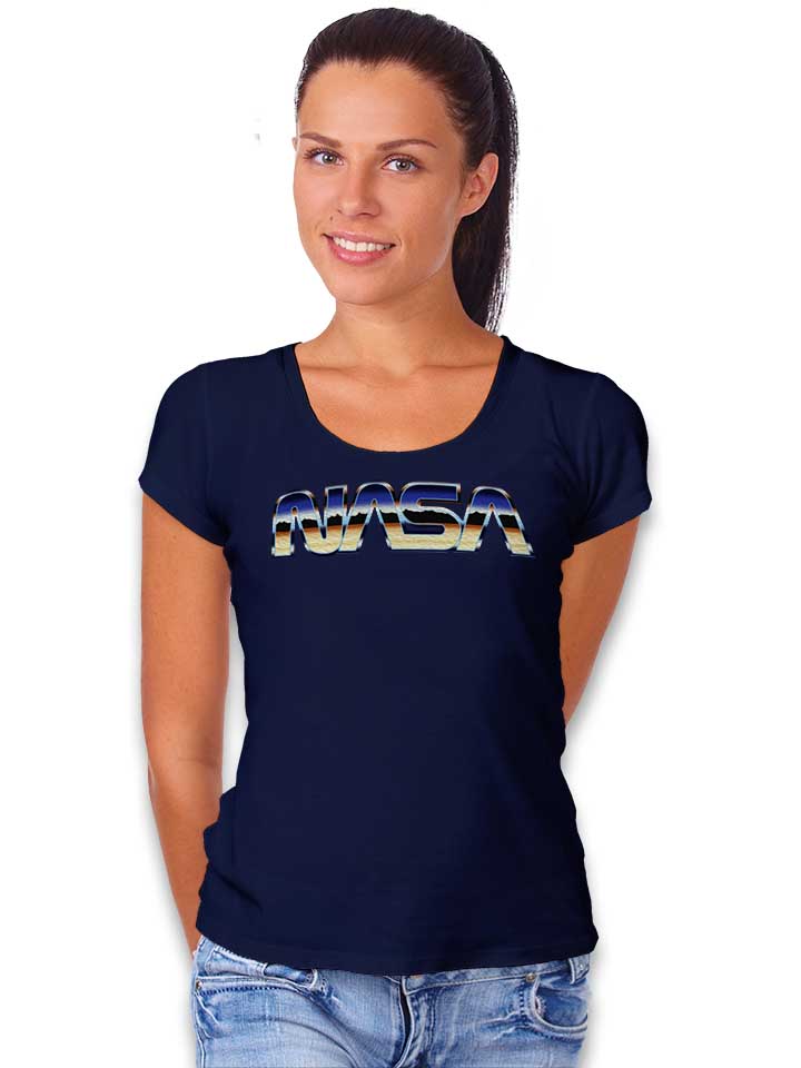 retro-nasa-damen-t-shirt dunkelblau 2