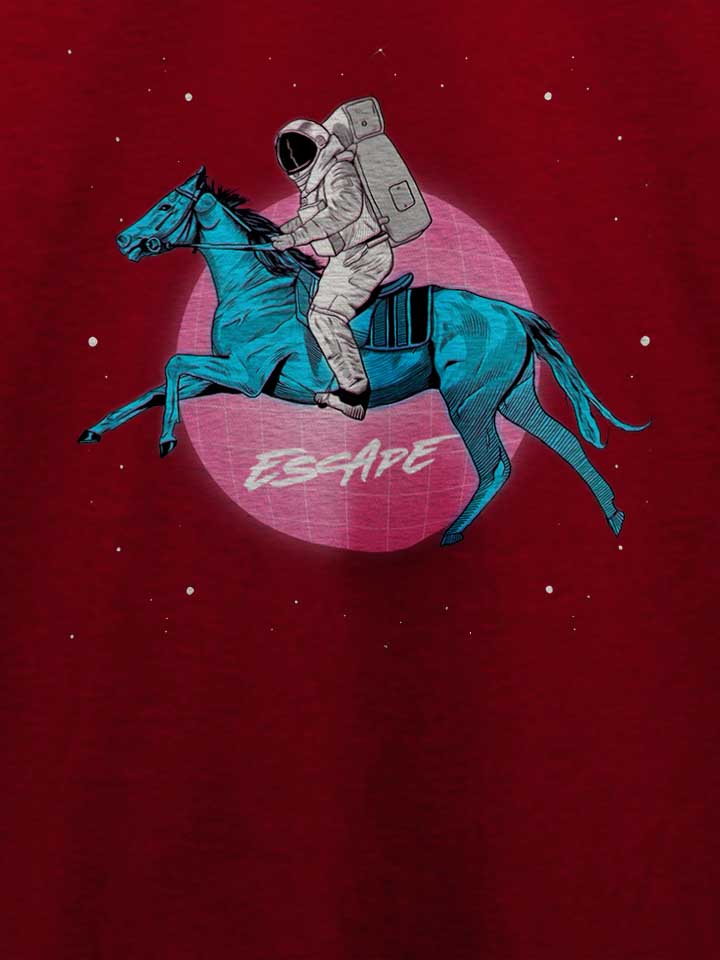retro-space-escapade-astronaut-t-shirt bordeaux 4