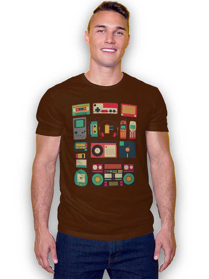 retro-technology-t-shirt braun 2
