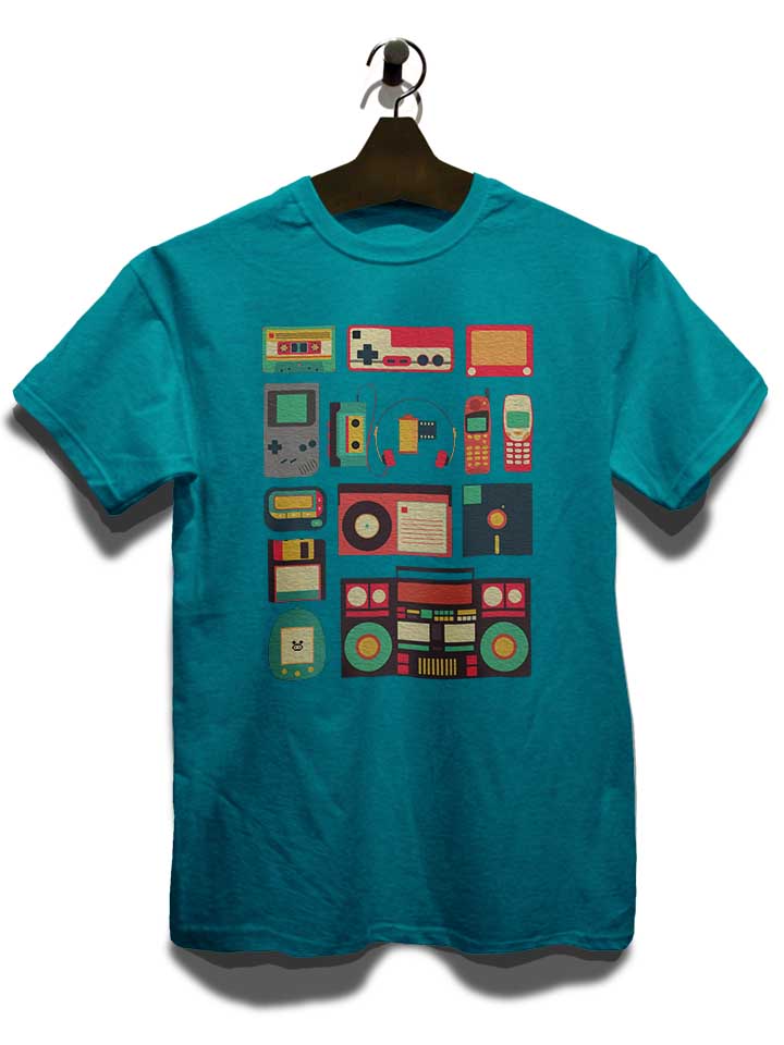 retro-technology-t-shirt tuerkis 3