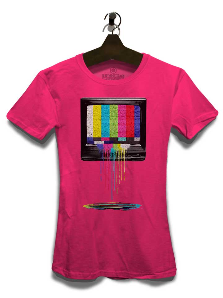 retro-tv-damen-t-shirt fuchsia 3