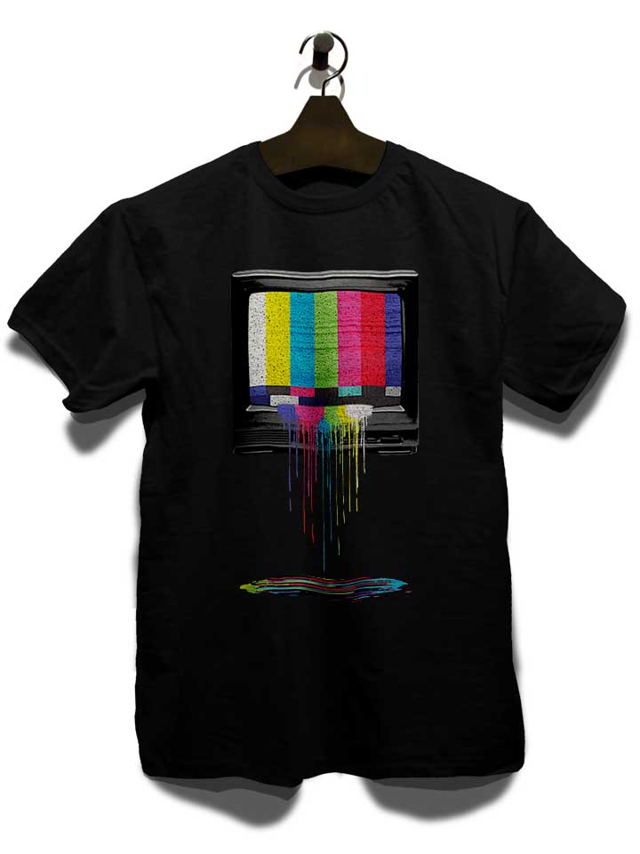 retro-tv-t-shirt schwarz 3